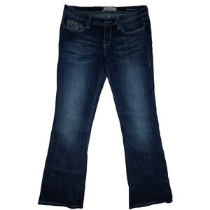 Vigoss size 9 Bootcut Embellished Jeans‎ fade top stitch